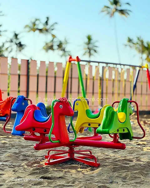 Playzone real on-site installation of Merry Go Round