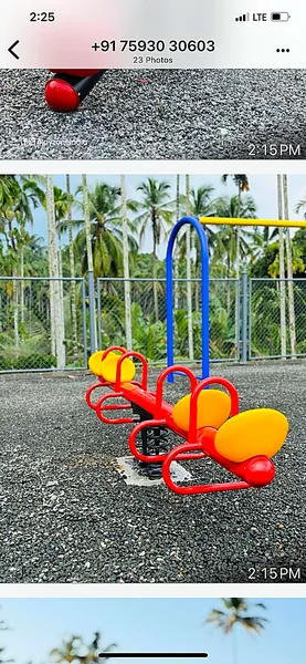 Playzone real on-site installation of See Saw